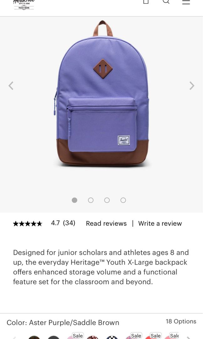 herschel youth backpack sale