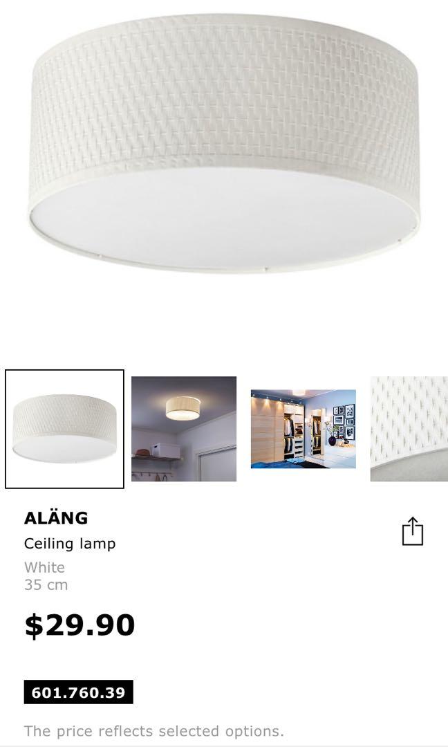 3 Pcs Ikea Alang Ceiling Lights Furniture Others On Carousell