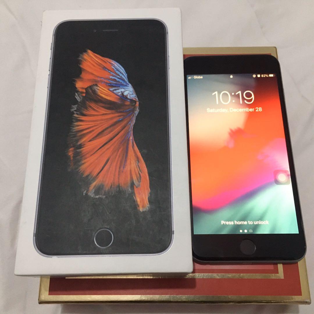 iPhone 6s Plus (Category: iPhone 6 Series) located in Taguig. Submitted by abil0182 (Listing ID 269913449, Image 1). Description: 1st owner, lady-owned. Globelocked.All buttons 100% functioning. 97% smooth. Battery health 90%. Factory reset, iCloud ready for new owner. Comes in original iPhone box. Unit, 5W USB power adapter, lightning to USB,earphones & pin ejector included. With free cases!!! Meet up in Vista Mall Taguig/SM Megamall P.S. No to 
