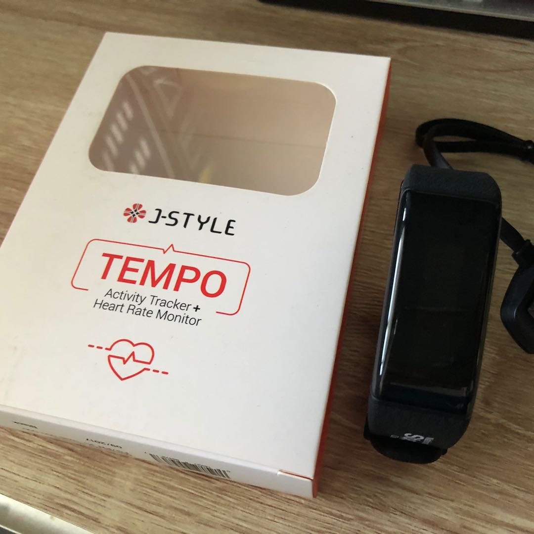 J Style Tempo Fitness Steps Tracker Heart Rate Monitor HPB Mobile Phones Gadgets Wearables Smart Watches on Carousell