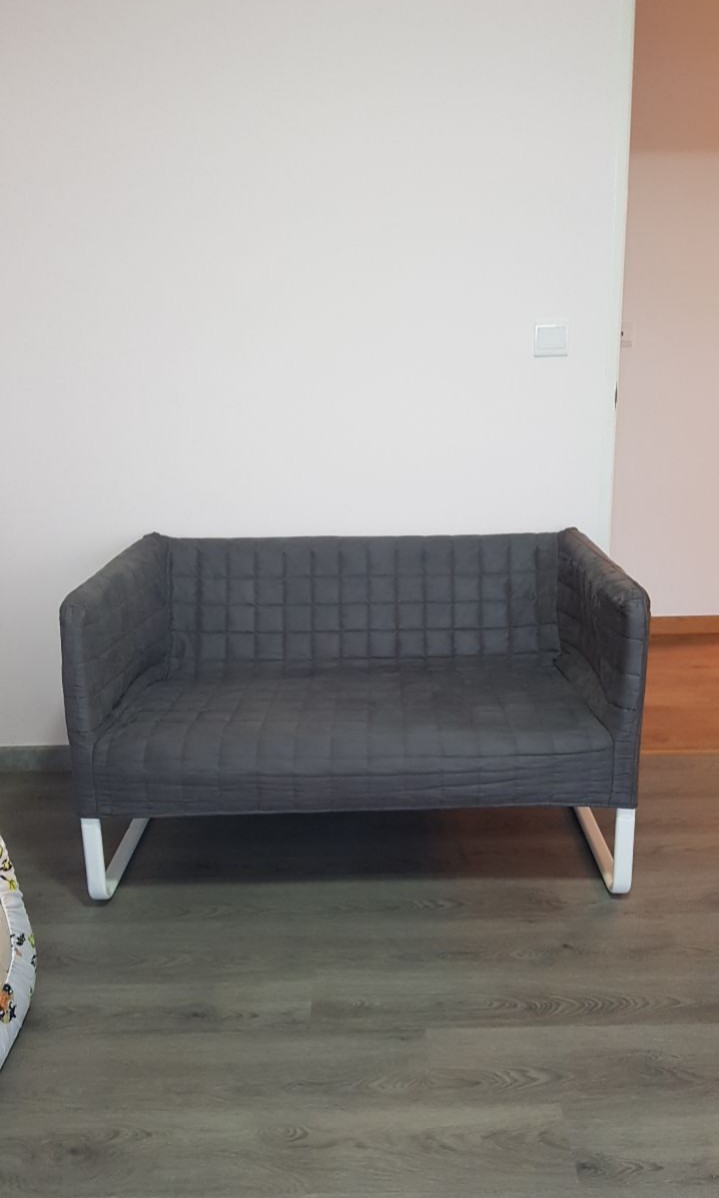 Knopparp 2 Seat Sofa Knisa Light Grey Furniture And Home Living Furniture Sofas On Carousell 