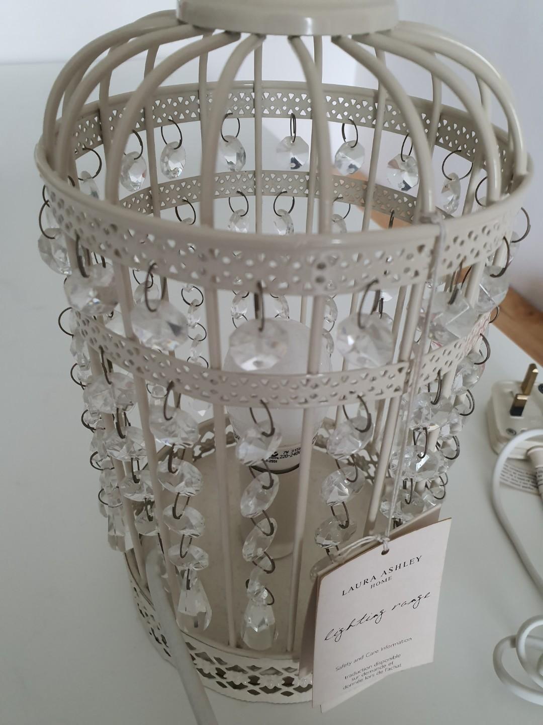 Laura ashley bird cage lamp sale
