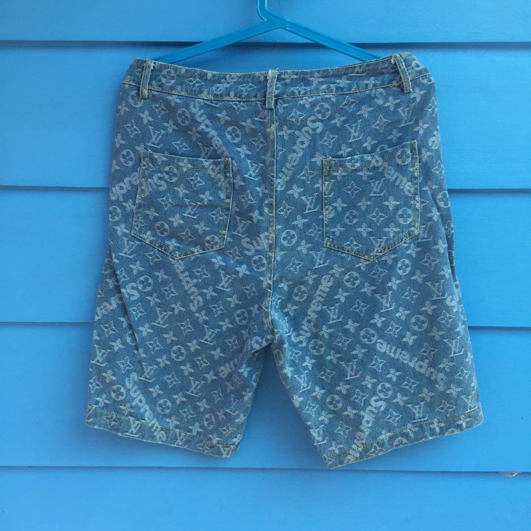Supreme Louis Vuitton Blue Shorts