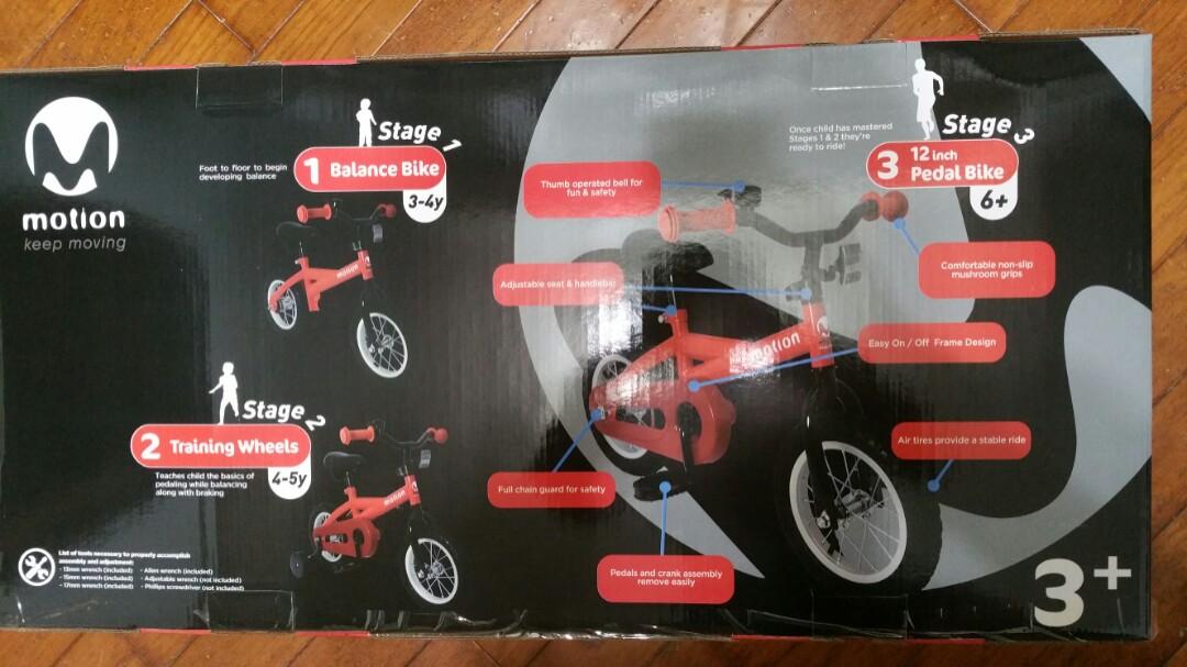 Motion 3 in 1 bike new arrivals