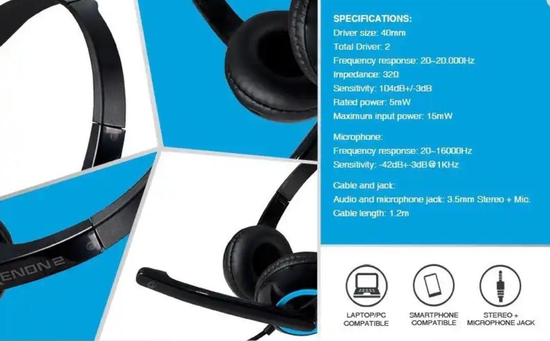 sonicgear xenon 2 headset with mic