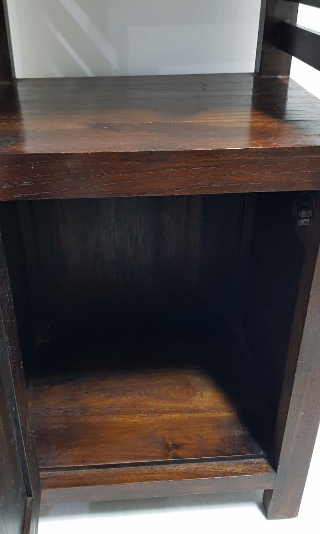 Old Jati Wood Side Table, Furniture & Home Living, Furniture, Tables