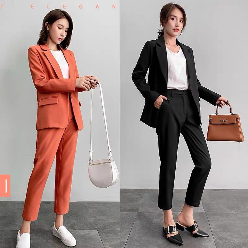 Orange Suit (Jacket only for this size), Women's Fashion, Coats