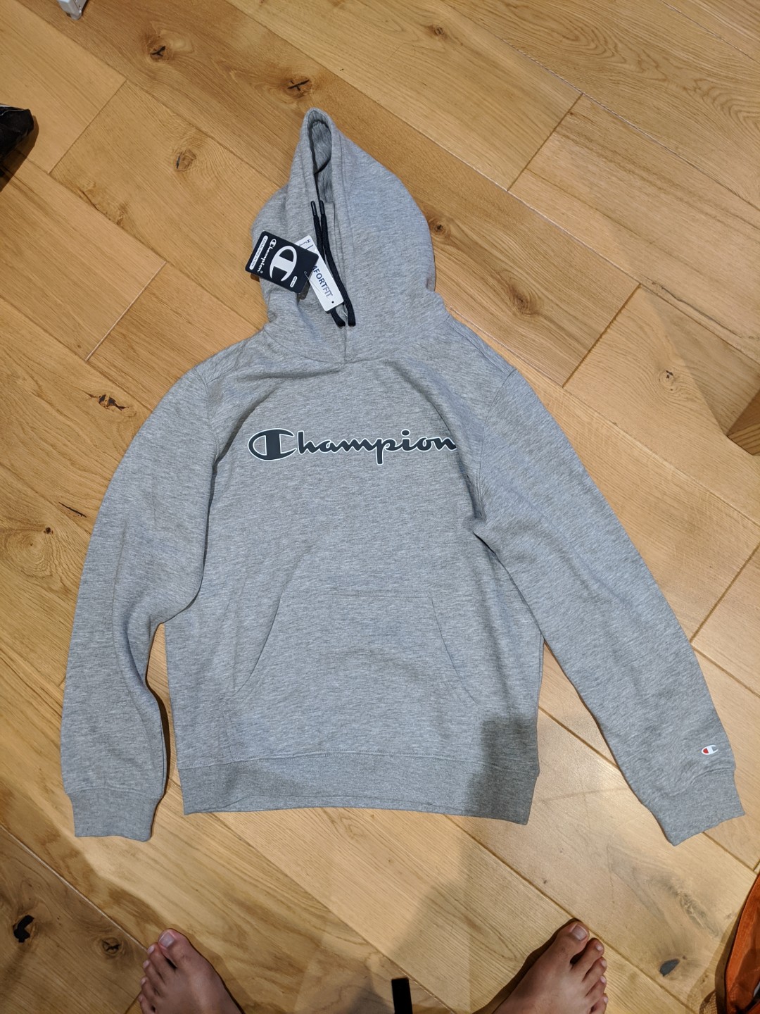 Original Champion Hoodie Grey Men s Fashion Tops Sets