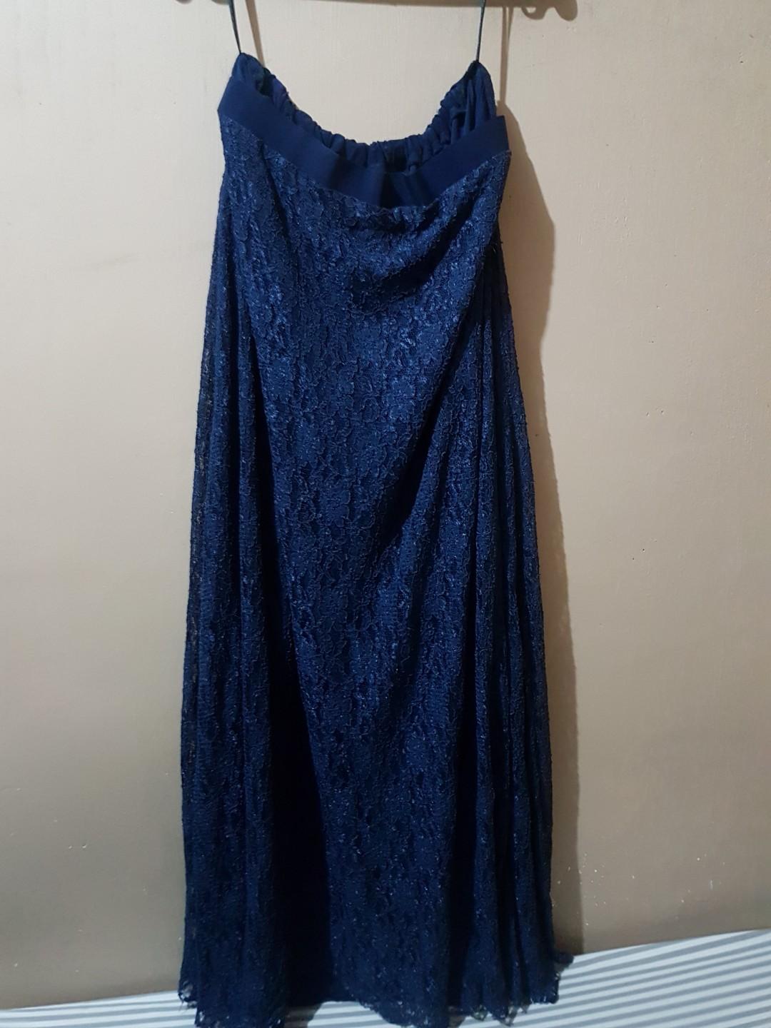 navy blue maxi skirt plus size