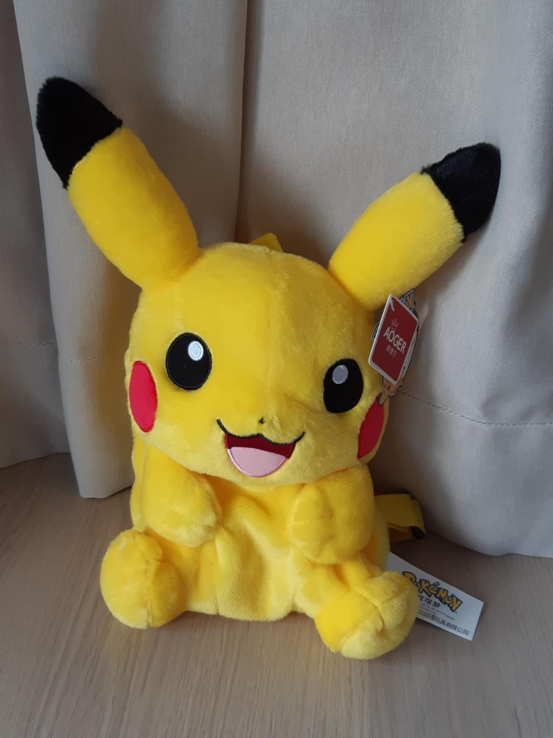 Pokemon Pikachu Plush Toy Soft Toy Stuff Toy Backpack Toys Games Stuffed Toys On Carousell