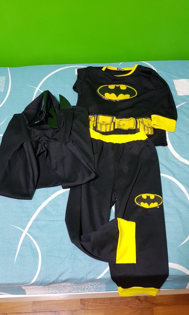 Sold][Pre-Owned] Batman Costume superhero, Babies & Kids, Babies & Kids  Fashion on Carousell