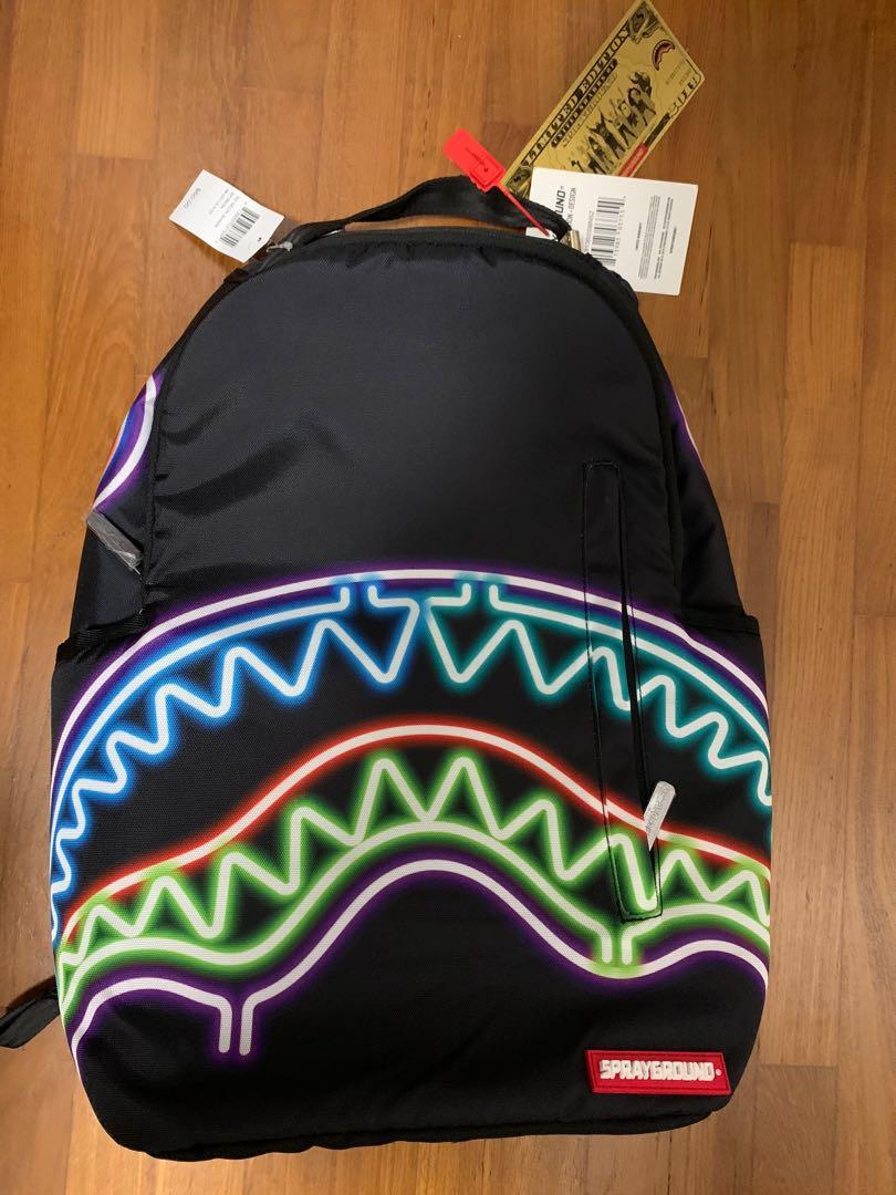 Neon shark sprayground outlet