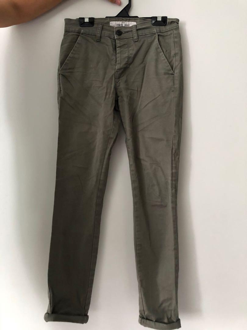 green chinos men's style