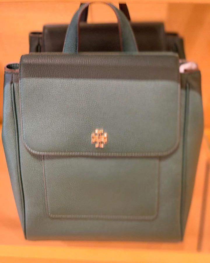 Tory Burch Leather Backpack Carter Flap from USA, Women's Fashion, Bags &  Wallets, Backpacks on Carousell