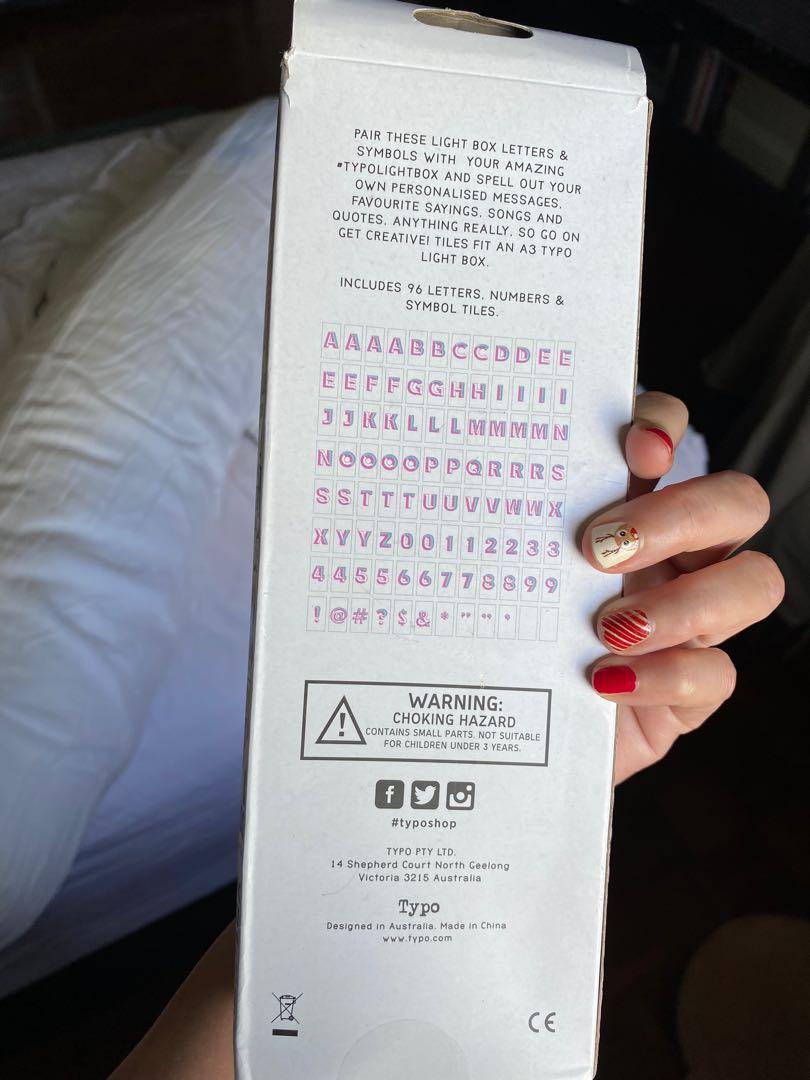 Typo A3 light box letter pack, Hobbies & Toys, Stationery & Craft