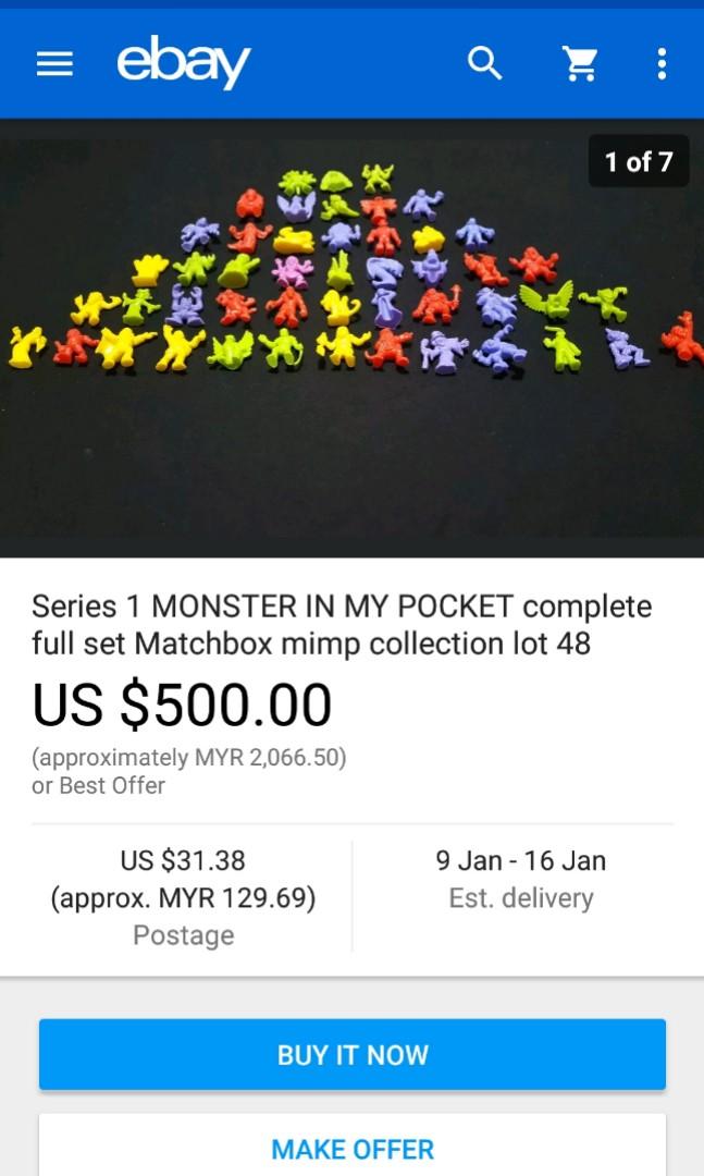 Figurine Monster In My Pocket (MIMP) Series 1 #35 Gremlin Rouge Clair - Occasion