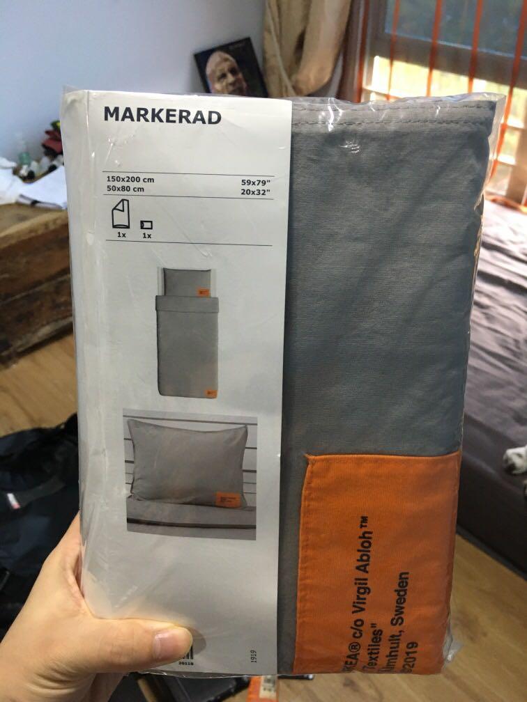 IKEA x Virgil Abloh MARKERAD Collection Bed Sheets - Depop