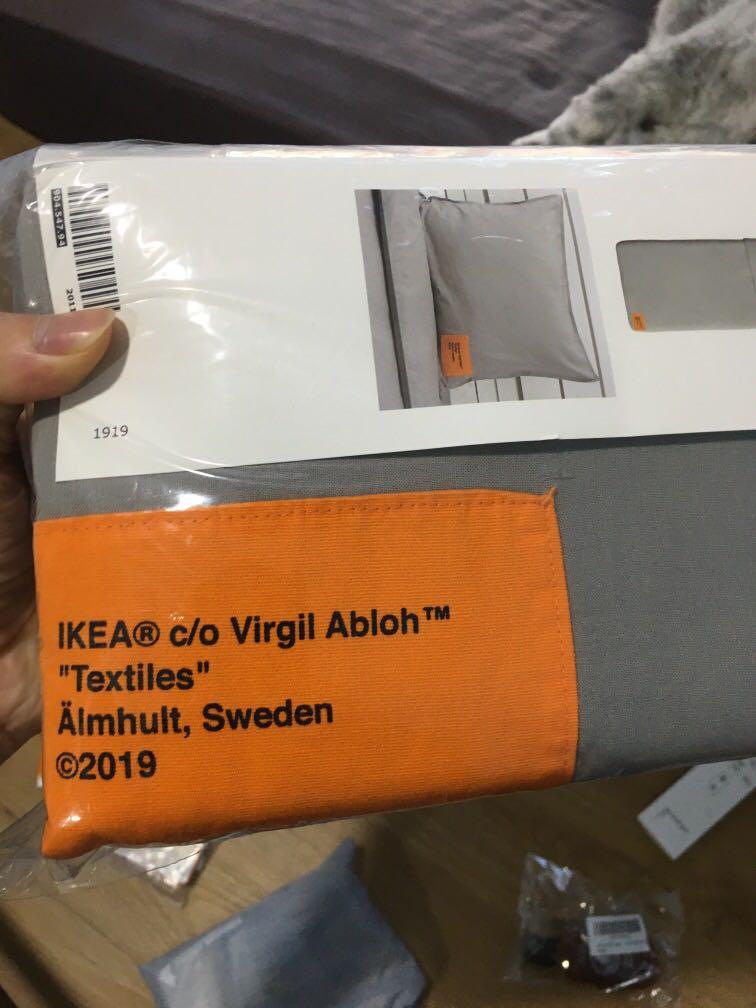 Find] IKEA X Virgil Abloh Markerad BEDSHEETS are still instock at the IKEA  in Abu Dhabi for the exact same price. If u live in Abu Dhabi and want to  cop they