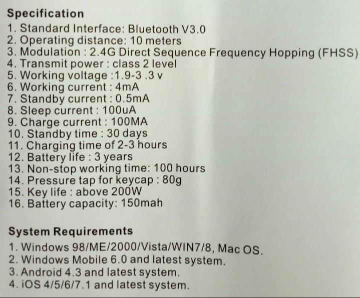 Bestek Flexible Wireless Keyboard/Flexible Wireless Keyboard/Wireless