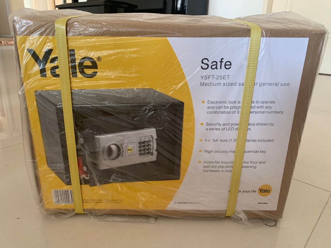 Yale Safe box (medium size), Furniture & Home Living, Security & Locks