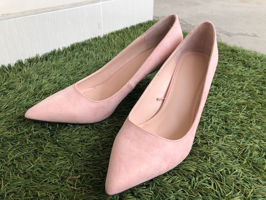Zara blush pink heels UK7 Women s Fashion Footwear Heels on