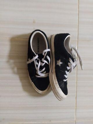 Converse One Star ox Black suede