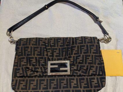 Fendi Borsa Mia Zucca canvas shoulder bag