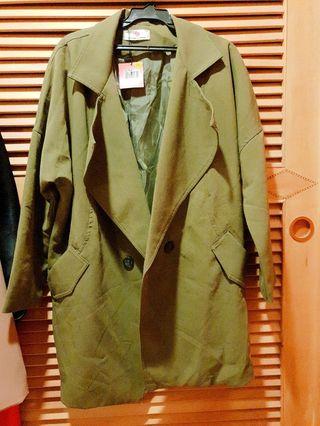 韓版軍綠色外套