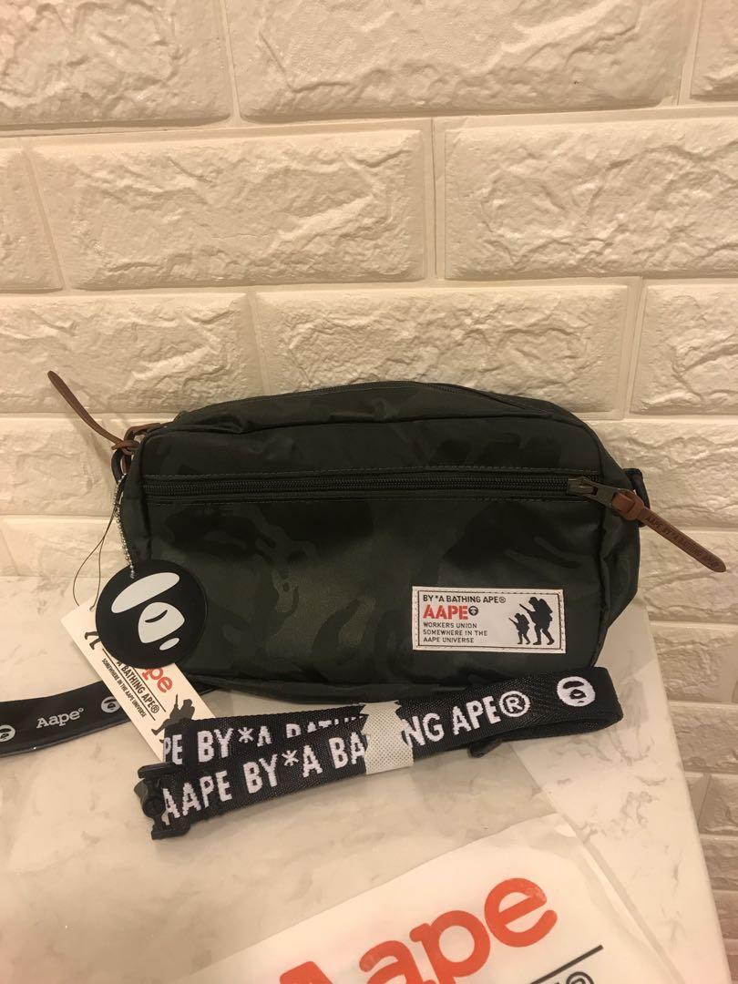 Aape by A Bathing Ape Sling crossbody bag in camo green, Men's Fashion ...