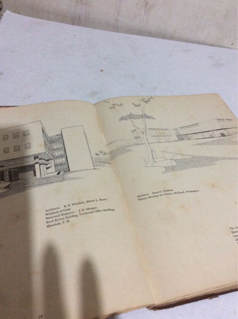 antique book “Pencil Techniques In Modern Design”/1953/USA