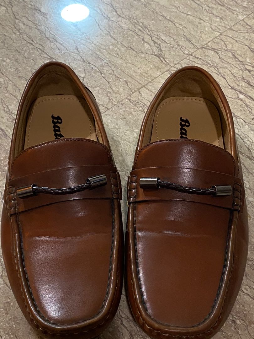 bata double monk strap shoes