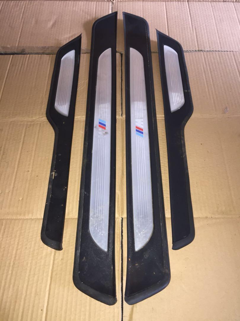 BMW E90 M Sport Sedan Door Sill Scuff Plate Set, Auto Accessories on Carousell