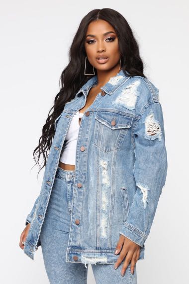 Krissy oversized sale denim jacket