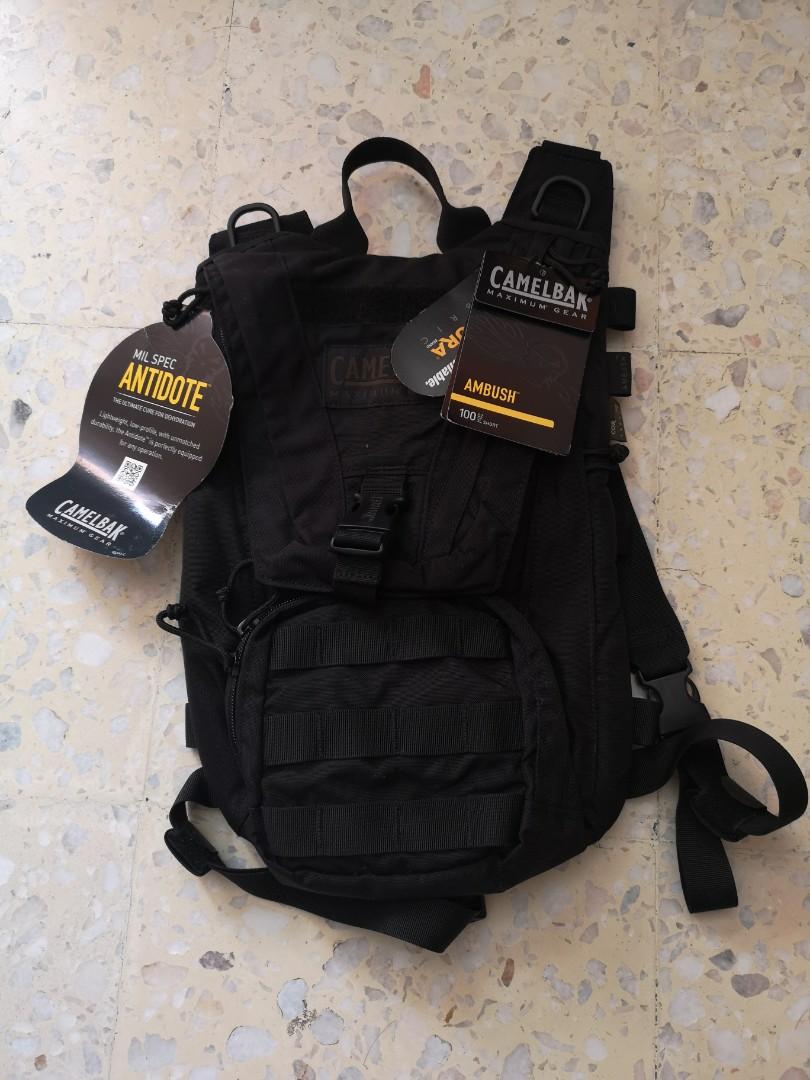 CAMELBAK AMBUSH 3L MIL SPEC ANTIDOTE HYDRATION BACKPACK BLACK Men s Fashion Bags Backpacks on Carousell