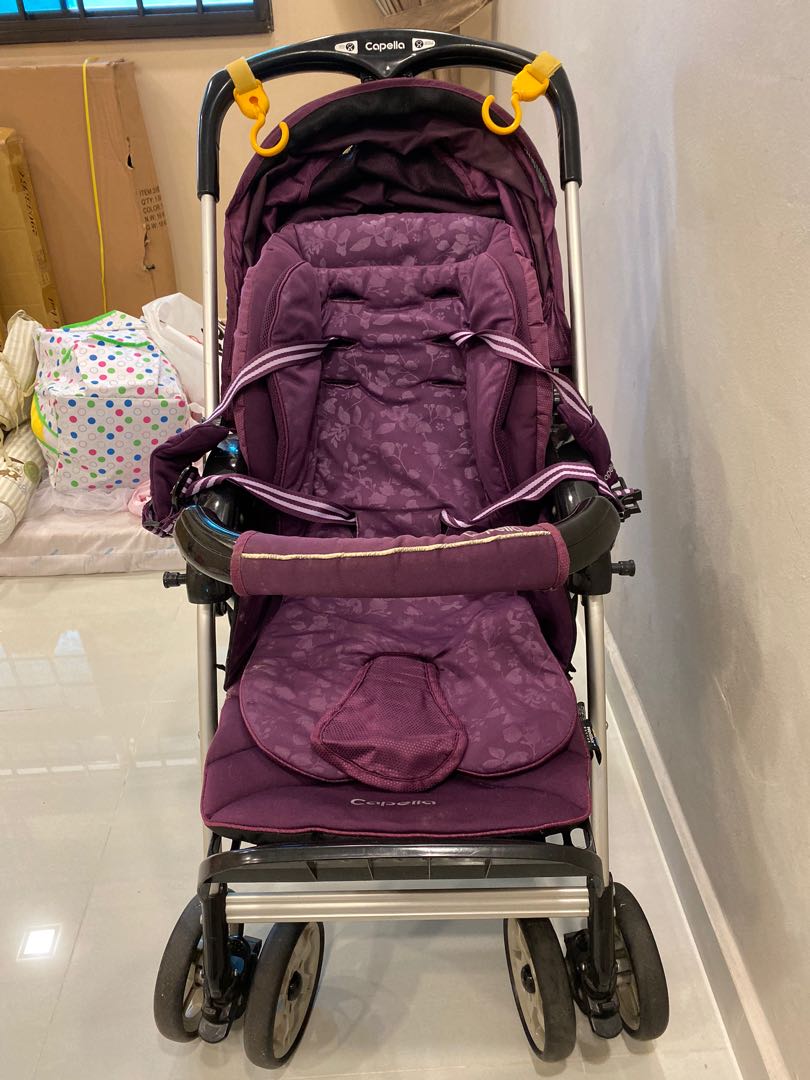 Negotiable Capella Adonis Classic Stroller Premium Fabric Purple Color Babies Kids Strollers Bags Carriers On Carousell