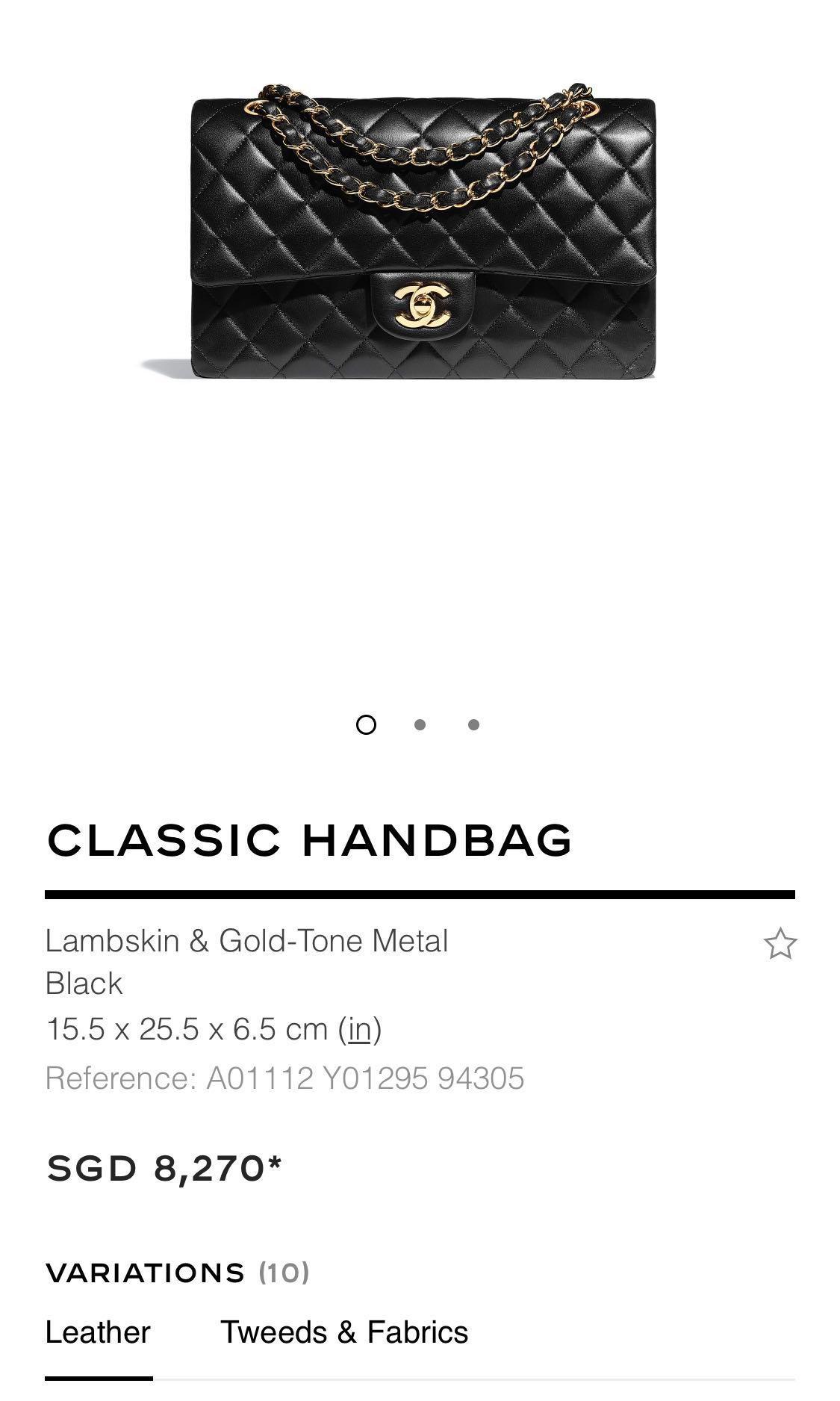 Chanel classic medium flap bag in caviar leather gold hardware