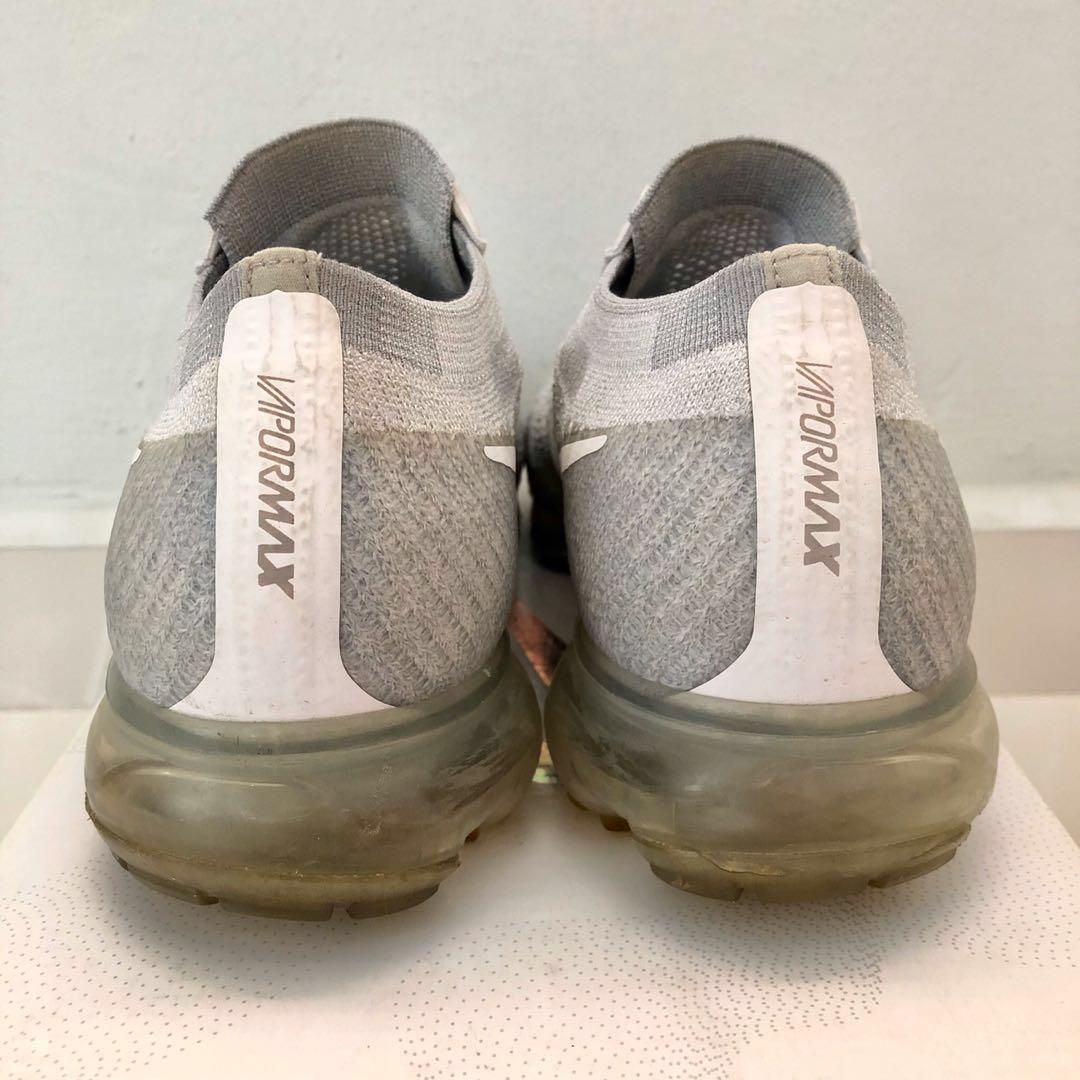COMME des GARCONS x Nike Air Vapormax Flyknit Pure Platinum Men s Fashion Footwear Sneakers on Carousell