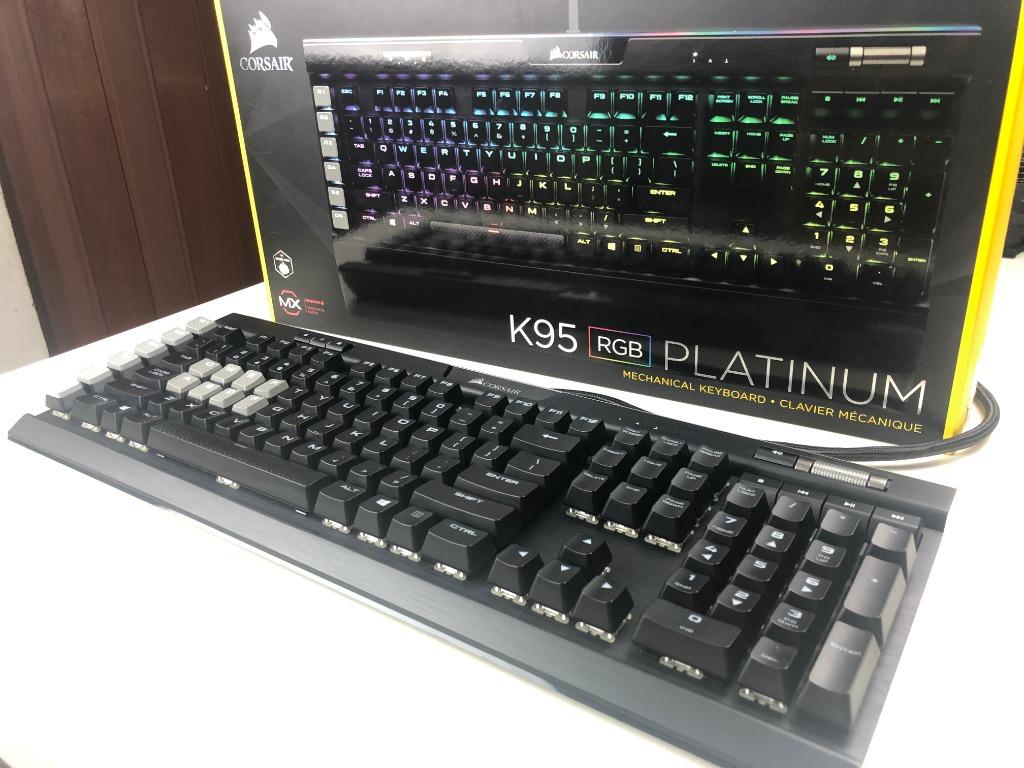 Corsair K95 Rgb Platinum Mx Speed Mechanical Gaming Keyboard Electronics Computer Parts Accessories On Carousell