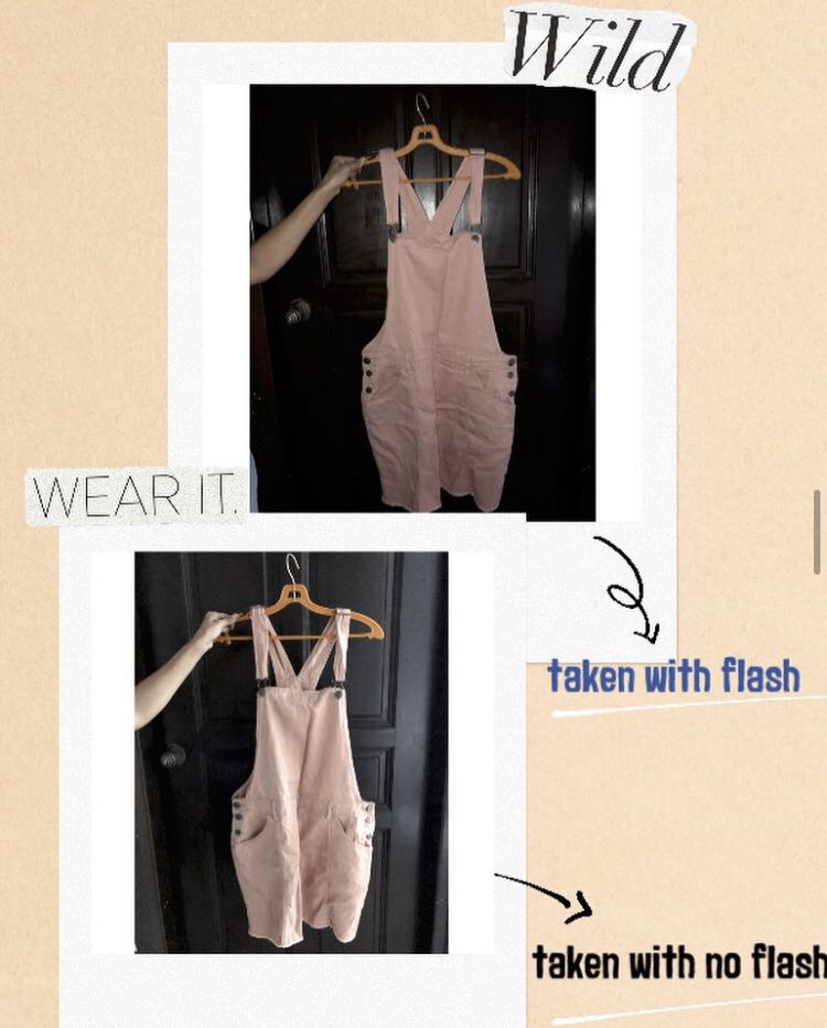 pink denim overall skirt