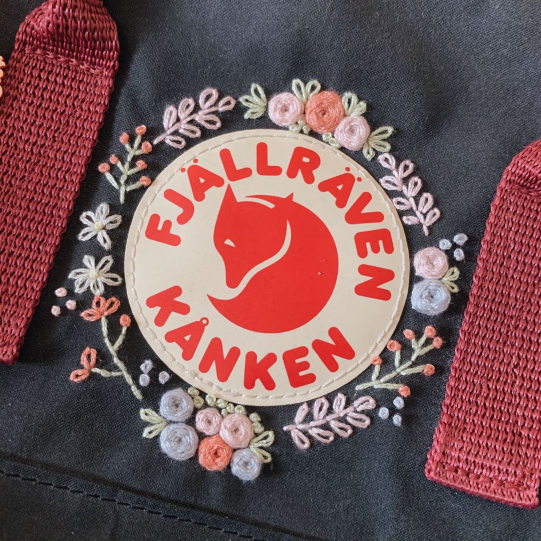 custom kanken embroidery