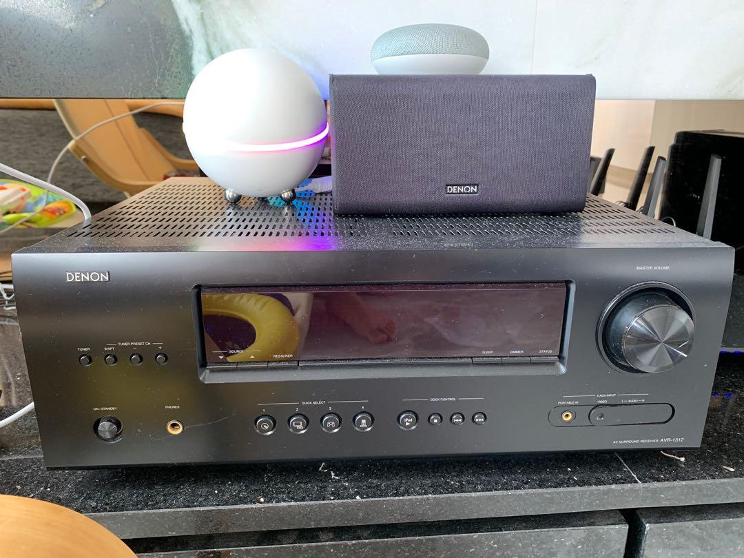 Denon 5.1 surround sound system with amplifier DHT1312XP AVR, Audio