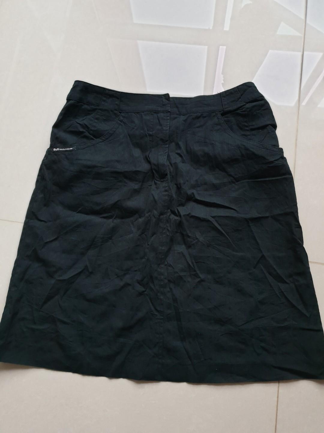 dolce gabbana black skirt