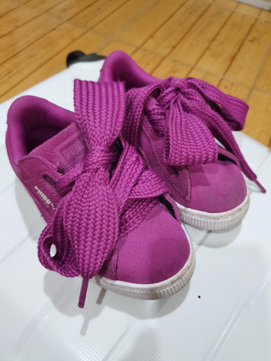 puma pink ribbon shoes