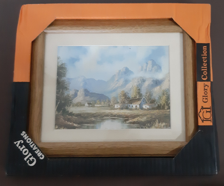 Gold Trim Scenery Framed Picture Design Craft Art Prints On Carousell