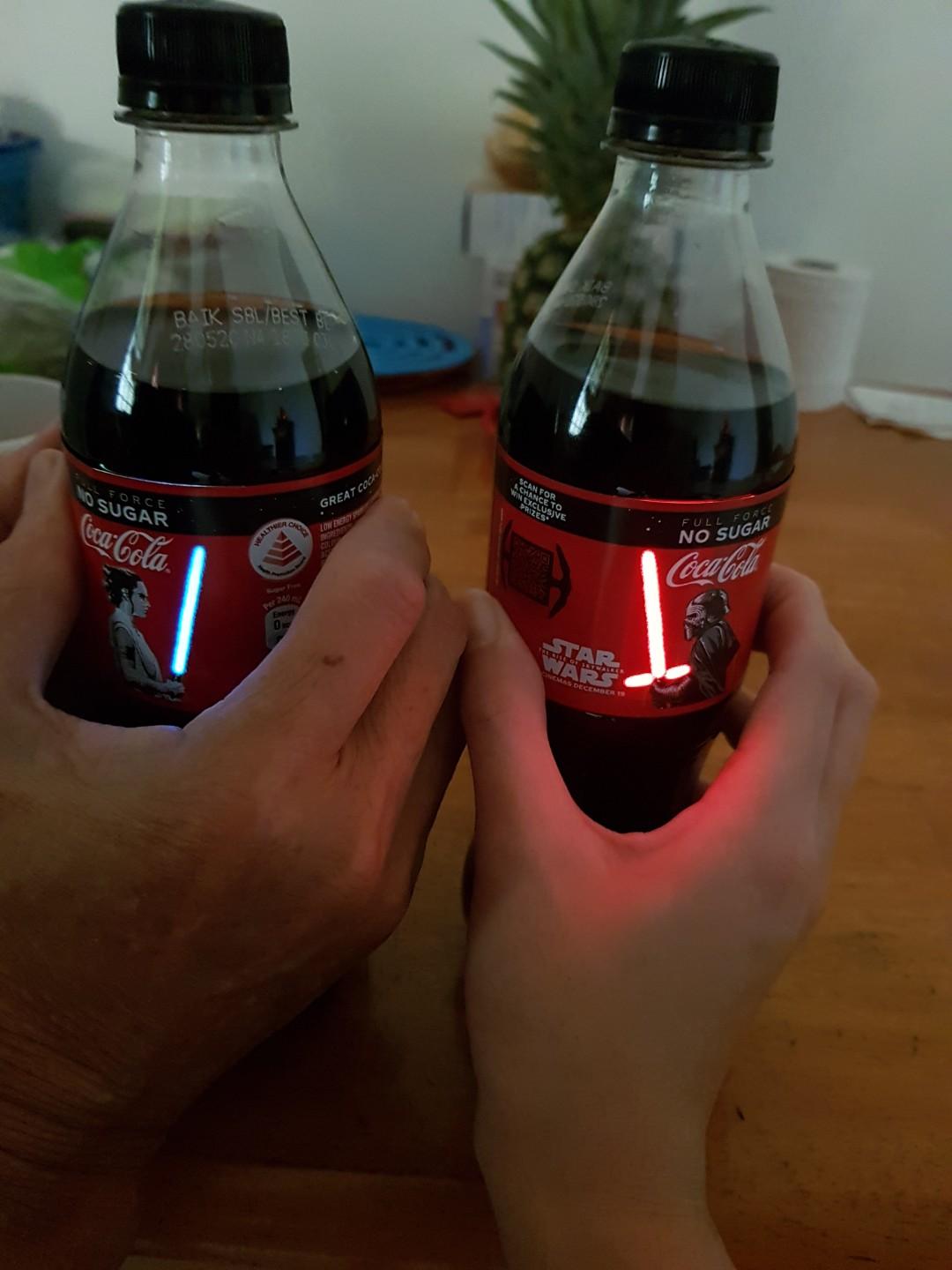 Limited Edition Star Wars Coke With Light Saber Food Drinks Beverages On Carousell
