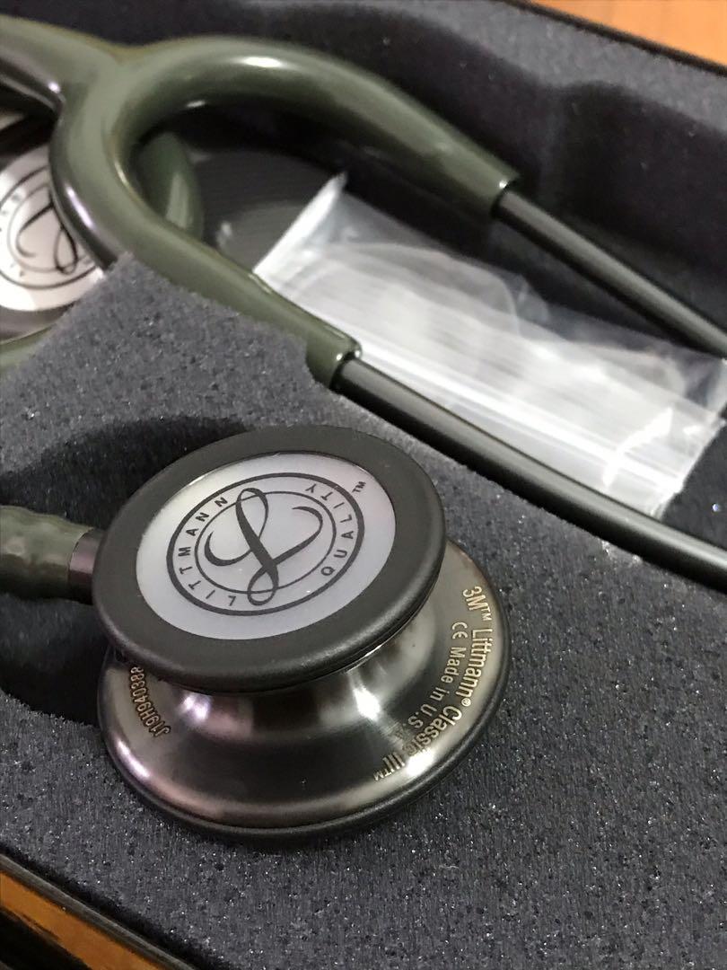 Littmann Classic III Stethoscope Dark Olive Green Tube With Smoke