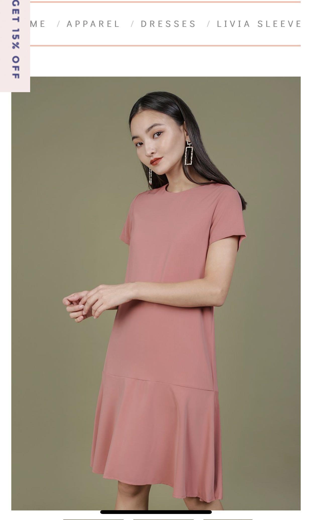 livia midi dress in sage