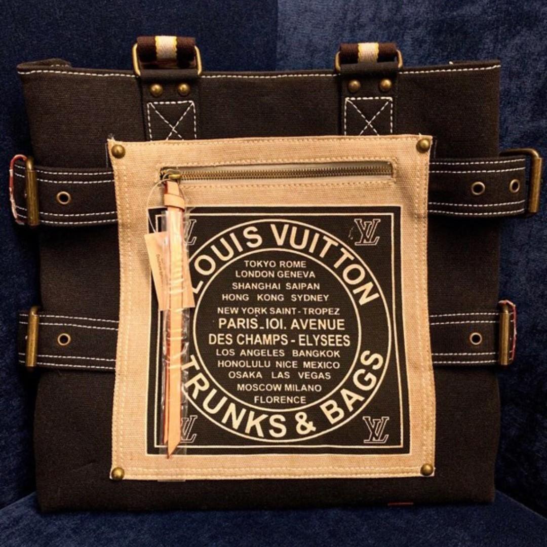 Louis Vuitton Limited Edition  Black Toile Globe Shopper Cabas PM