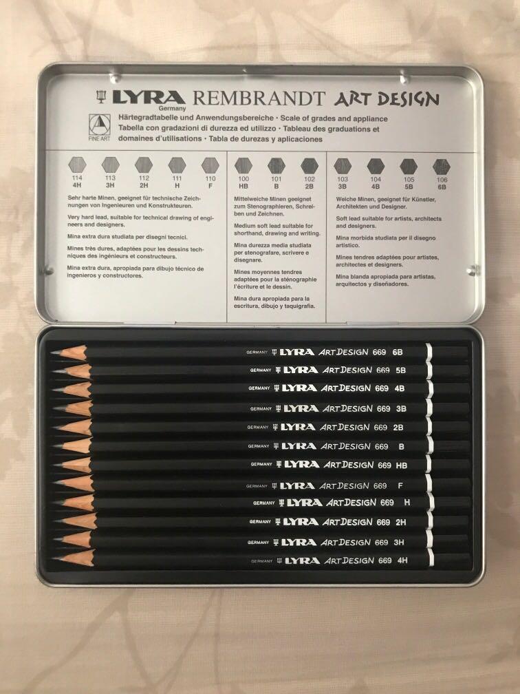 Lyra Art Design pencil set, Hobbies & Toys, Stationery & Craft, Art