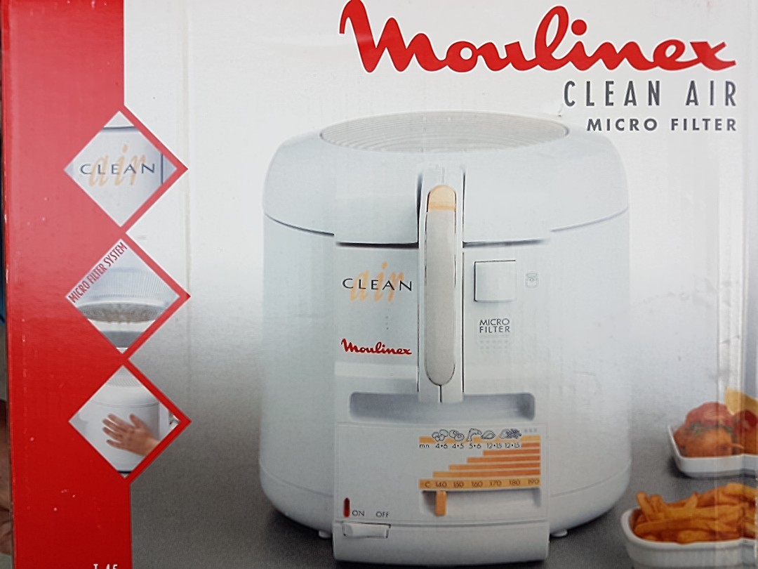 Moulinex Clean Air Deep Fryer Made in France, Furniture & Home Living,  Kitchenware & Tableware, Cookware & Accessories on Carousell